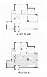 Diseño de interiores minimalista moderno Diseño de Casa Diseño residencial Diagrama de efecto de renderizado 3D - Product Image 2