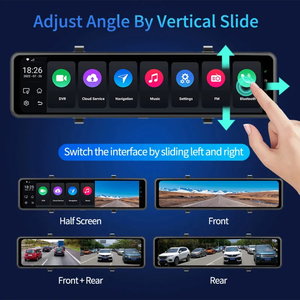 4G+64G <strong>Android</strong> Auto Smart Screen Voice Controlled Dash Cam with Carplay Rearview Mirror Video Recorder IPS Type - Product Image 6
