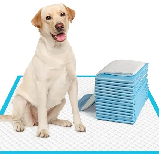 Coussinets pour chiots avec une absorption élevée et une protection anti-fuite pour les chats, les lapins et les chiens.