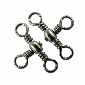Three Way Cross-Line Barrel <strong>Swivel</strong> 3 Way T-Turn Crossline Connector Fast Rolling <strong>Swivels</strong> Corrosion-Resistant - Product Image 4