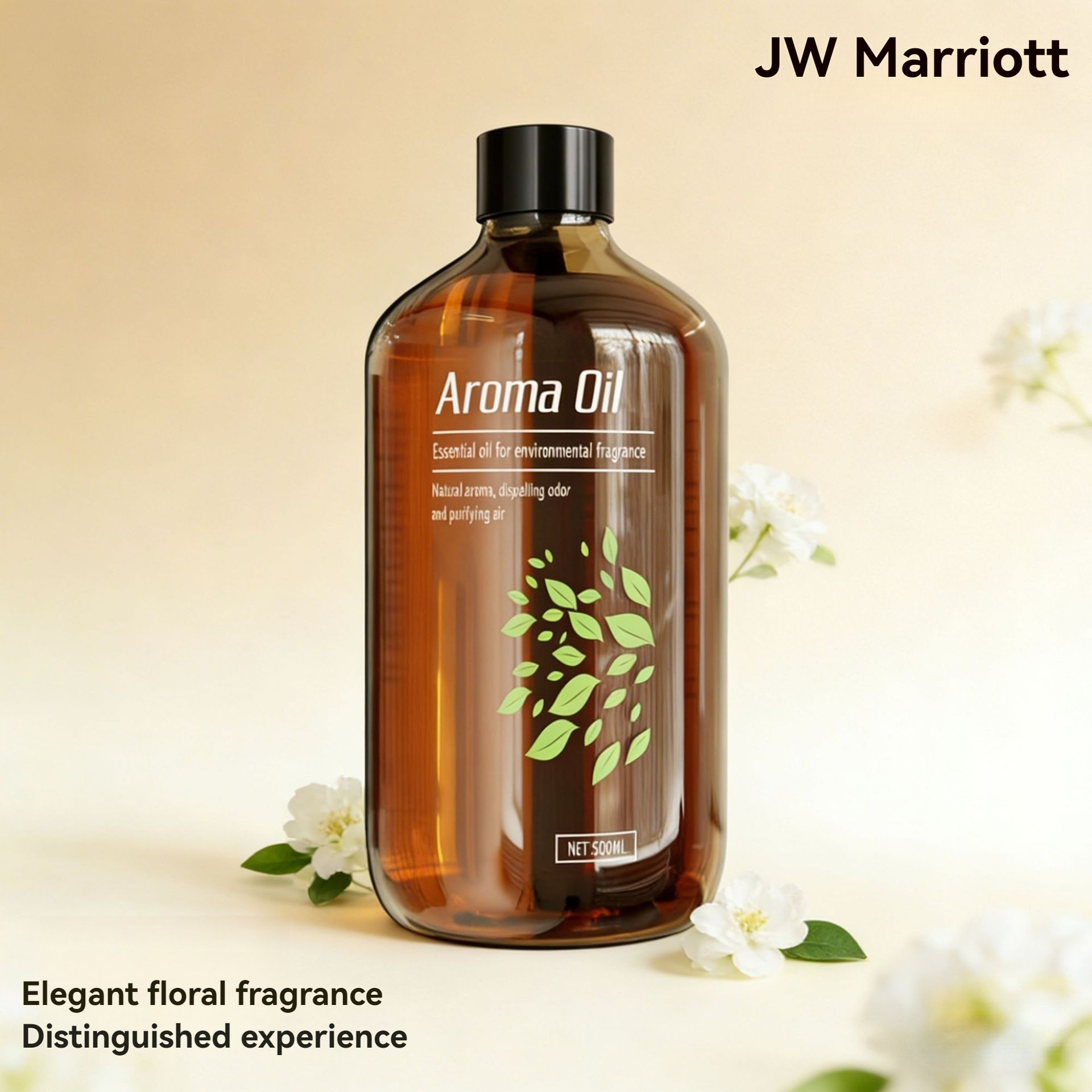 JW Marriott (cuerpo de botella de color marrón oscuro)
