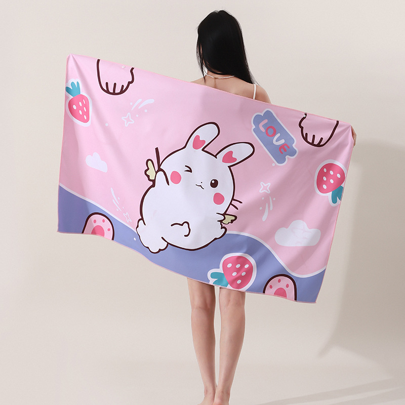 0974 lapin rose-velours double face