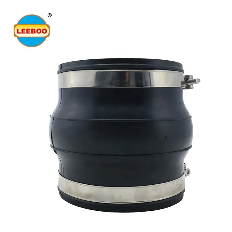 DN200 Stainless Steel Clamp Type Pipe Connector Single Sphere Flexible Coupling Rubber Bellow Expansion Joint