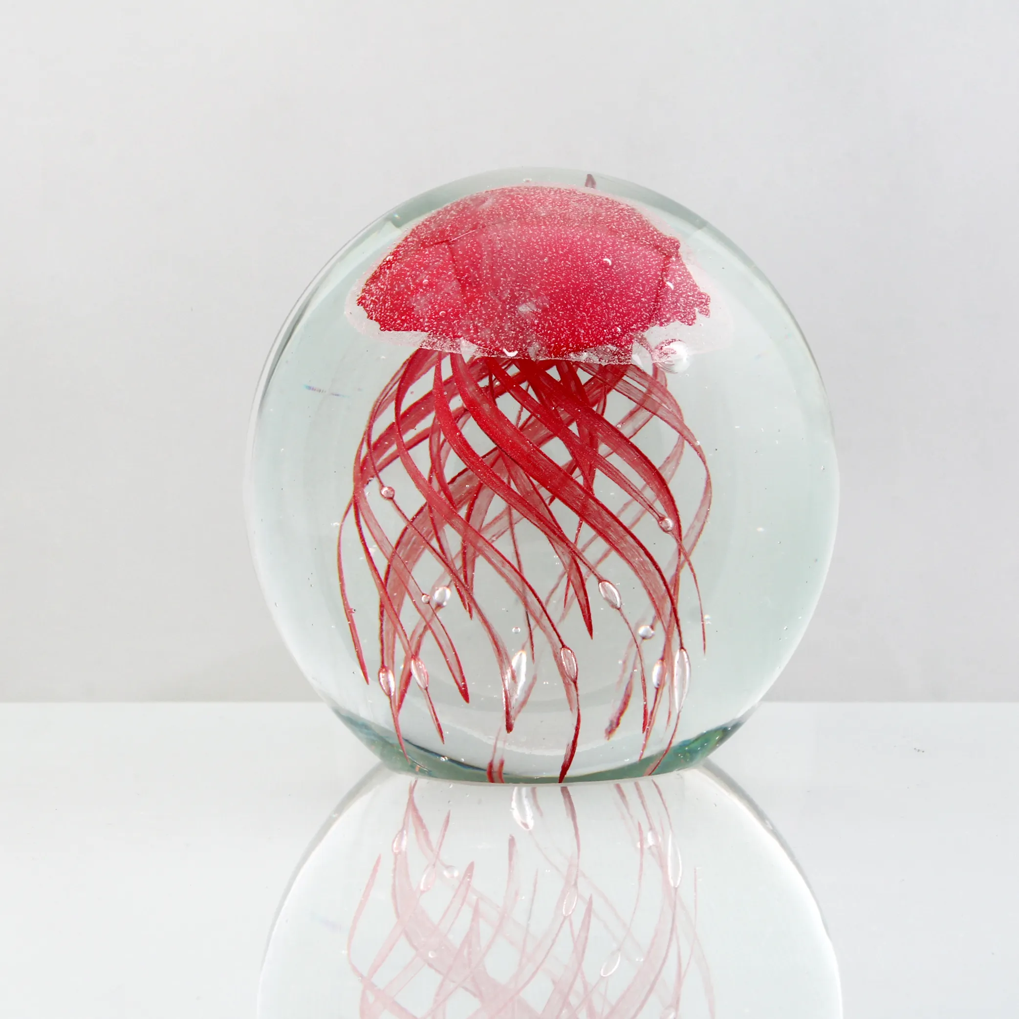 Decorazioni per la tavola fermacarte in vetro soffiato a mano luminoso palline di natale in vetro di murano con meduse in vetro di murano