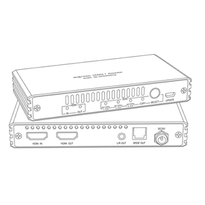 1x1 <strong>HDMI</strong> 2.1 Audio Extractor 4K@120Hz HDR, Stereo Output SPDIF OpticalAudio Output