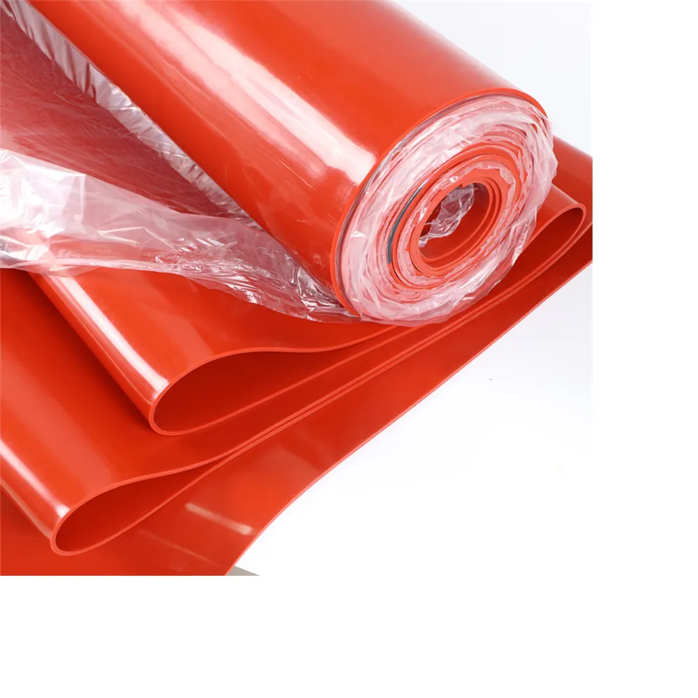 Preço de folha de borracha de silicone para máquina de prensa a vácuo, 1mm 2mm 3mm 4mm 5mm de alta temperatura fina macia vermelha branca