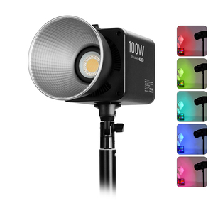 100W RGB dahili pil LED COB Video ışığı profesyonel fotoğraf ışığı kısılabilir stüdyo canlı akışı için 2700-6500K - Product Image 3