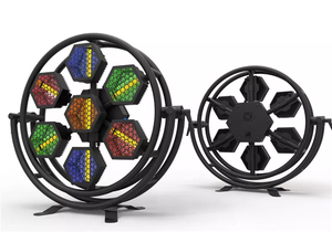 2025ใหม่เอฟเฟกต์เวทีไฟ LED SMD5050 RGB ไฟแฟลชแบบย้อนยุคไฟพื้นหลังทรงหกเหลี่ยมสำหรับปาร์ตี้งานแต่งงาน - Product Image 2