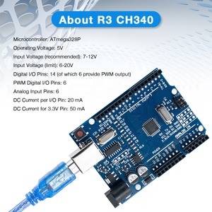 Lo Starter Kit LAFVIN Include Mini Breadboard a 170 punti, Led, filo Jumper e pulsante con R3 Ch340 per Arduino - Product Image 2