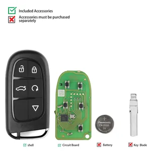 XHORSE XSJP01EN Smart Key serie XM38 per il tipo di Jeep universale intelligente chiave a distanza lavoro con VVDI vvvdi2 chiave programmatore inglese - Product Image 3