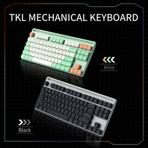 Outemu Brown Axis 3 Mode Wireless 87Key ISO Supported Ergonomic Mechanical <strong>Keyboard</strong> English Thai <strong>Numeric</strong> System Rohs Certified