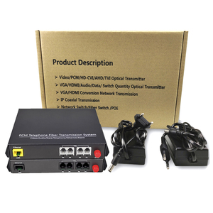 Multiplexor de voz Fxs/FXO a convertidor de fibra óptica 4 canales PCM teléfono sobre fibra convertidor Fax RJ11 POTS convertidor de fibra - Product Image 6