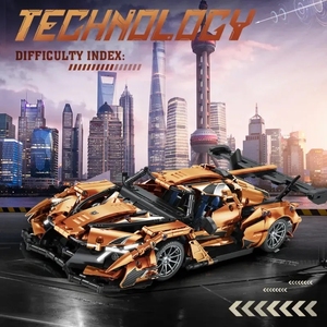 Unisex 1:14 <strong>Apollo</strong> IE Super MOC Original for Technic Racing Car Building Blocks Model Kit Plastic ABS Educational Electronic <strong>Toy</strong>