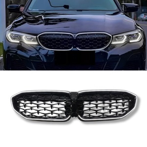 Tiypeor Màu Đen Phía Trước Trung Tâm Sao Phong Cách Xe Bumper Thận LED Ánh Sáng Đèn Lưới Tản Nhiệt Nướng Cho BMW 3 Series G20 2019 - 2022 2020 2021 - Product Image 1