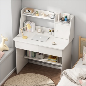 Escritorio de ordenador moderno con estante, estantería, mesa de estudio de madera para muebles de oficina en casa - Product Image 4
