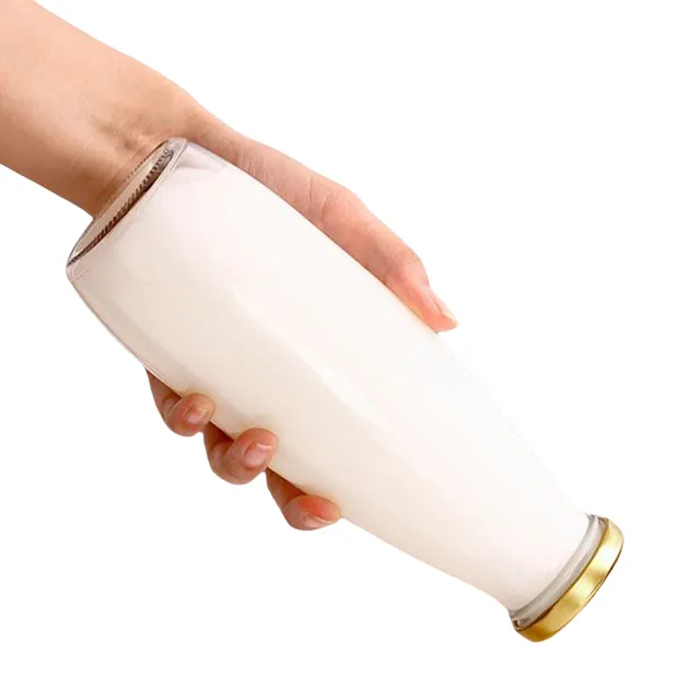 200ml 250ml 500ml 1 리터 유리 음료 병 도매 빈 우유 주스 병