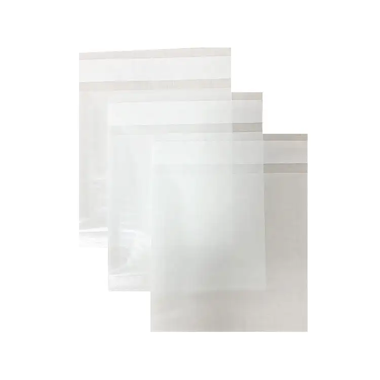 Sacchetto di carta Glassine biodegradabile indumento compostabile abbigliamento sacchetto di Glassine sacchetto di imballaggio di carta trasparente per cappotto t-shirt