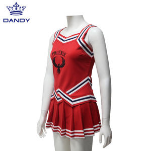 Kırmızı renk tren setleri özel Cheer üniforma üst satış uygulama uygulama için setleri - Product Image 5