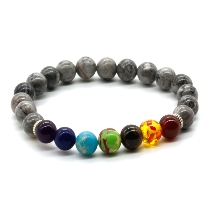 Jaspe gris + 7 couleurs