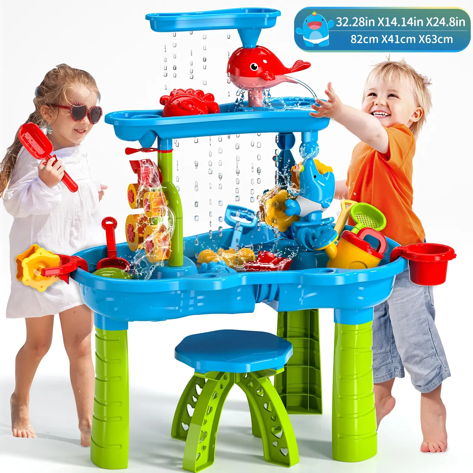 Nouveau jouet de plage pour enfants à la mode jouet de jardin extérieur d'été table de jeu de sable et d'eau, tables d'eau pour enfants, nappe phréatique