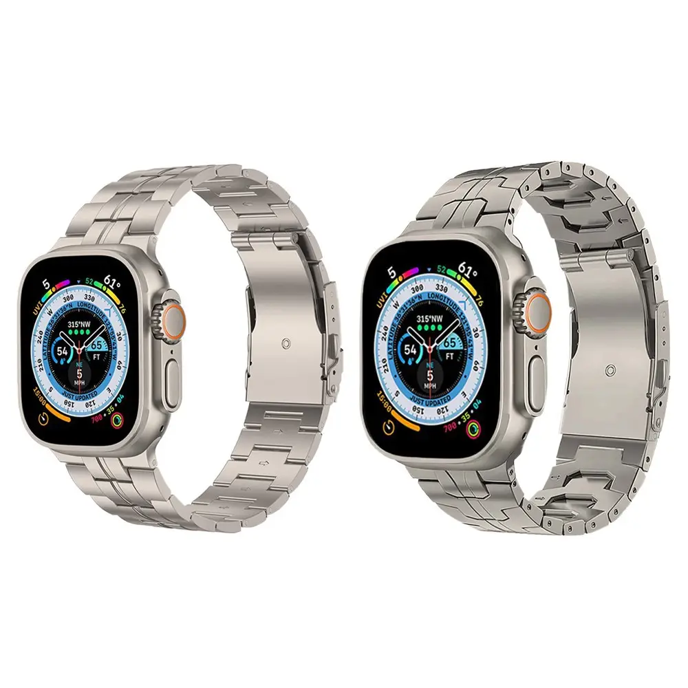 Para Apple Watch banda Ultra 49mm Oracle tartaruga forma dupla segurança fivela relógio titanium banda