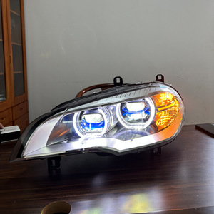 BM X5 07-13 E70 için yüksek far takımı 55W Xenon lazer Lens LED yeni Model gündüz çalışan değişiklik - Product Image 6