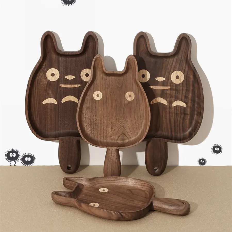 High quality Table Top Cat dining plate wooden Cat dining plate Applied to pets