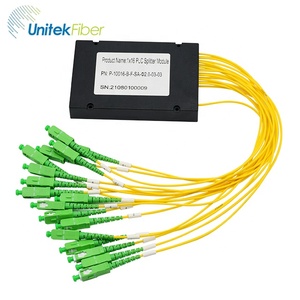 High quality PLC 1x16 channel 1m <strong>input</strong> <strong>output</strong> singlemode G657A1 ABS plastic box PLC <strong>splitter</strong> - Product Image 5