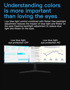 カスタム49インチ湾曲モニターフィッシュスクリーン4K 5K Hz 144Hz 165Hz HDRゲームモニターローブルーライト付き