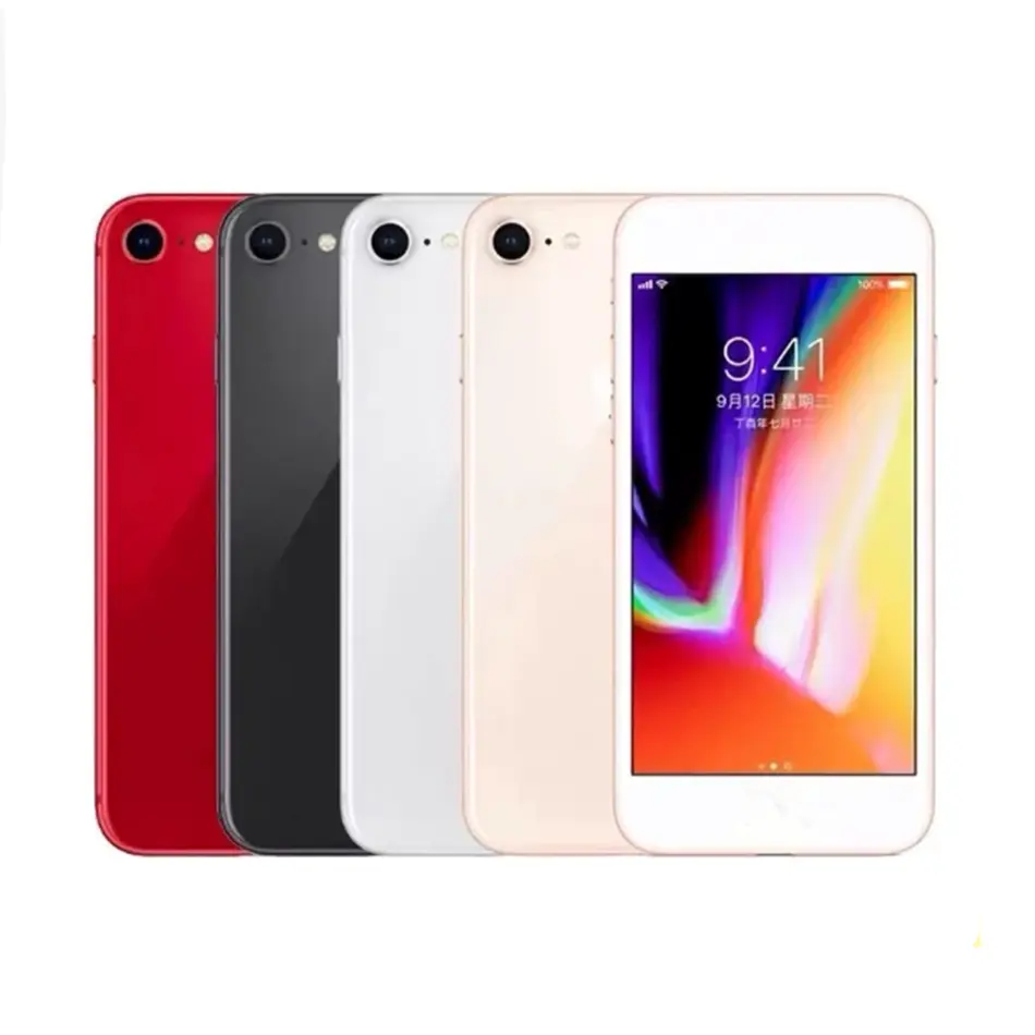Cheap price second hand used unlocked full screen handphone for apple iphone 8g / 8 plus 64GB 128GB 256GB mobile phone