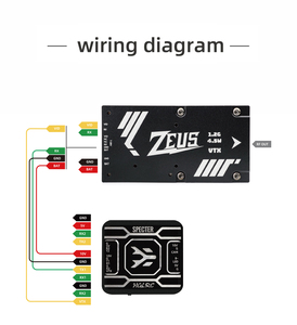 <strong>FPV</strong> 1.2G 4.5W VTX 8CH <strong>25mW</strong> /800mW /4.5W Power Adjustable Image Transmission Built-in Fan 2-8S Suitable for Model Aircraft - Product Image 5
