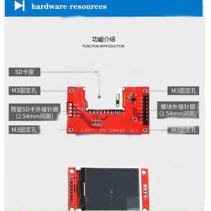 Modulo LCD da 1.8 pollici TFT modulo Display LCD SPI porta seriale 51 driver 4 I/O driver TFT