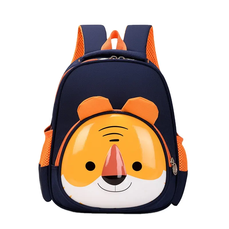 Mochila de gran tamaño para niños, morral escolar de animales del zoo, anime, 3D, Eva