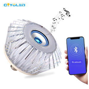 COYOLED High Quality Music Player LED Music Ceiling Lights With Speaker RGB Wireless LED Music Bulb <strong>E27</strong> Speaker Bulb LED Light