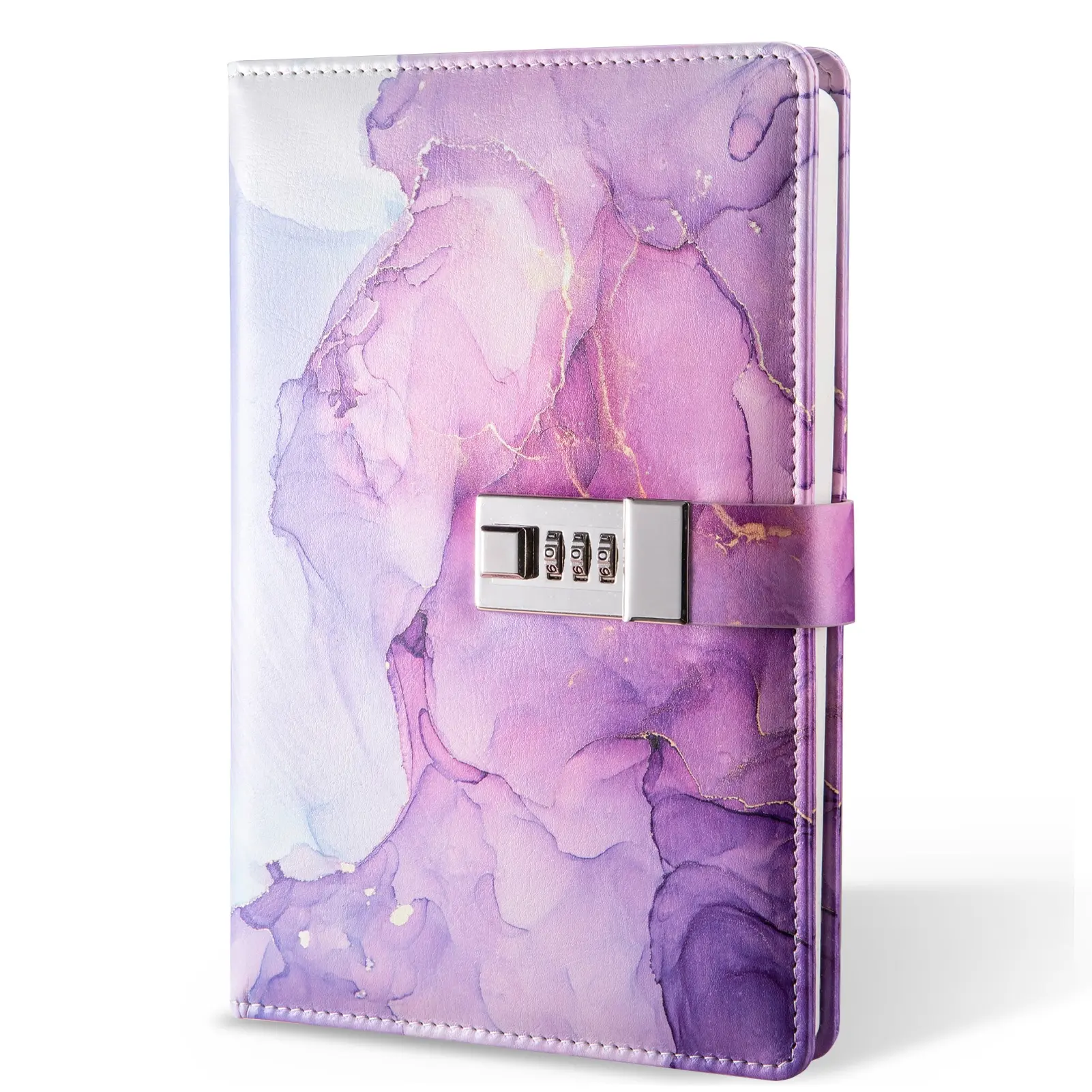 Produk grosir buku catatan harian kunci PU Buku Jurnal buku menulis buku harian dengan kunci notebook