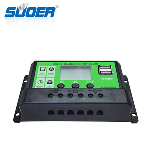 Suoer Интеллектуальный Солнечный PWM-Контроллер заряда с ЖК-дисплеем Smart 12V 24V 10A солнечное зарядное устройство - Product Image 2