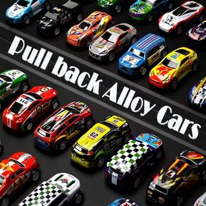 Hot Sale 21pcs 6.8cm Vintage Racing Car Set Multi Style Free Wheel Alloy Mini Metal Alloy Car <strong>Model</strong> <strong>Toys</strong>