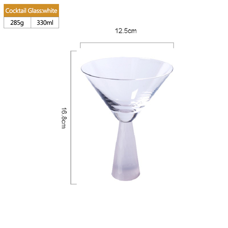Copa de cóctel blanca