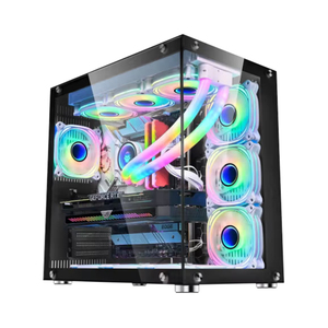ชุดพีซีที่สมบูรณ์แบบแบบกําหนดเองพัดลม RGB คอมพิวเตอร์เดสก์ท็อปประกอบสีขาวสําหรับการเล่นเกม - Product Image 2