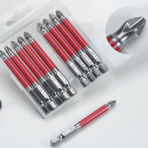 10pcs nguồn nhà máy S2 thép mạnh mẽ từ 1/4 ''chống trượt <span class=keywords><strong>screwdriver</strong></span> <span class=keywords><strong>bit</strong></span> PH2 không trượt tip công cụ Bền - Product Image 1