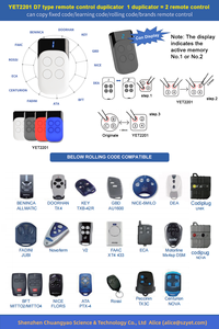 YET2201-D7รีโมทคอนโทรล8-in-1ยาว315ม. 433ม. - Product Image 6