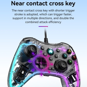 Mando de juego con cable transparente brillante S03, buena calidad, accesorios para Nintendo Switch/Sony PS/ordenador/tabletas - Product Image 3