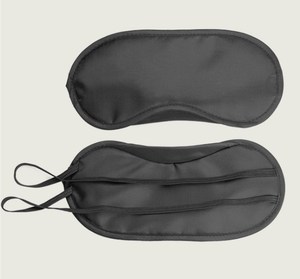 Renkli göz maskesi kapak havayolu hafif Polyester körü körüne dolgulu sünger uyku göz maskesi burun yastığı ve elastik kemerler - Product Image 5