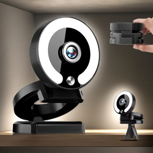 Laptop için Mini Webcam otomatik odaklama dolgu ışığı/PC 10x optik Zoom sabit odak 1080p CMOS görüntüleme sensörü USB canlı akışı için - Product Image 3