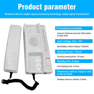 Red de walkie-talkie bidireccional, llamada de alta fidelidad gratuita, sistema de comunicación inalámbrico adecuado, intercomunicador para Hotel Company Hospital - Product Image 2