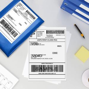 Recyclable <strong>4</strong>&quot; <strong>X</strong> <strong>6</strong>&quot; Self Adhesive <strong>Printer</strong> Direct Thermal Shipping Sticker for USPS FBA UPS - Product Image 5