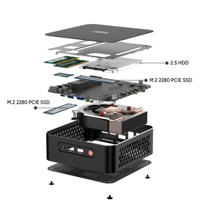 Rz-yen 9 8945HSR7- 8845HS AMD AI Mini PC R5 8645HS 2xyen 2xPCIe4.0 2x2.5G LAN Win11 MINIPC masaüstü bilgisayar oyun PC WiFi6 - Product Image 4