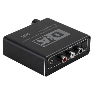 Nuevo convertidor de fibra óptica digital a analógico coaxial a decodificador de audio de 5,1 canales 3,5 Ajuste de correa de auriculares