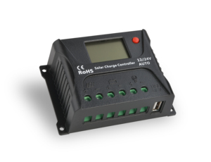 Солнечный контроллер PWM 60A 50A 40A 30A 20A 10A Контроллер заряда и разряда 12V 24V Автоматический ЖК-солнечный регулятор Солнечный контроллер - Product Image 3