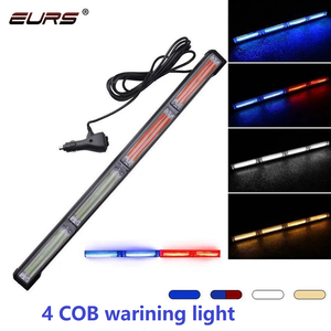 Eurns แถบไฟรถยนต์ LED 4/6/8ช่อง, แถบไฟกะพริบหลายส่วนสำหรับเคลียร์ถนนไฟเตือนหลังคาสภาพใหม่ - Product Image 2